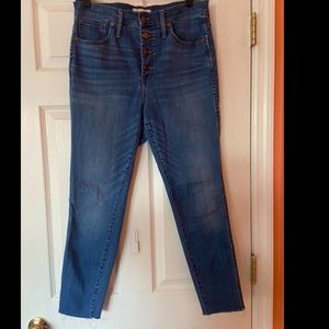 10” High-Rise Skinny Crop Madewell Jeans